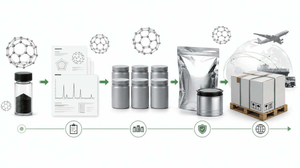 Fullerene Market 2026: C60 Demand, Applications, and Supply Outlook 12 Fullerene C60 supply progression from laboratory sample to repeatable B2B material orders