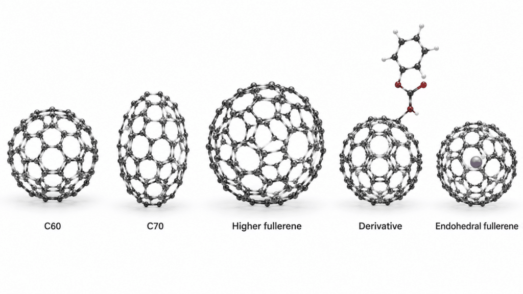 The US Fullerene Market: A Scientific and Strategic Analysis of the Carbon Nanomaterial Frontier (2024-2030) 10 C60 C70 fullerene derivatives and endohedral fullerene structures