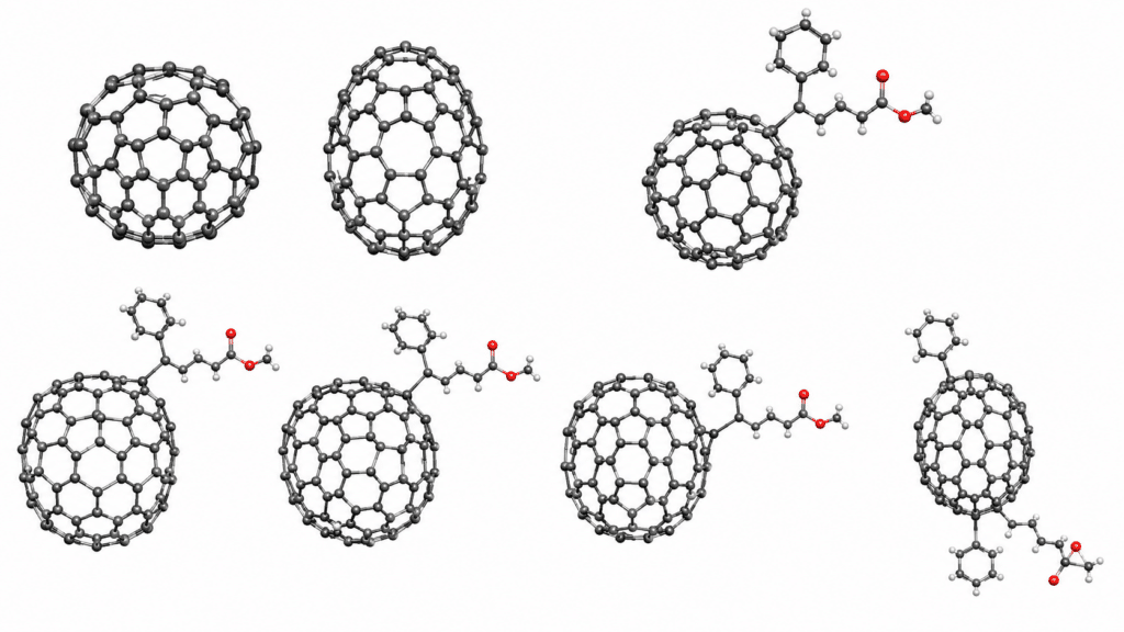 C60 for Perovskite Scale-Up: Material Qualification, Evaporation Control, and Supply Evidence 11 Pristine C60 and C70 compared with functionalized fullerene derivatives and regioisomers