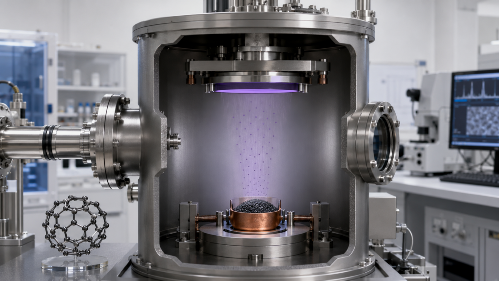 C60表征方法:HPLC、MS、ICP-MS和TGA揭示的内容 12 用于可重复真空热蒸发的C60源材料表征
