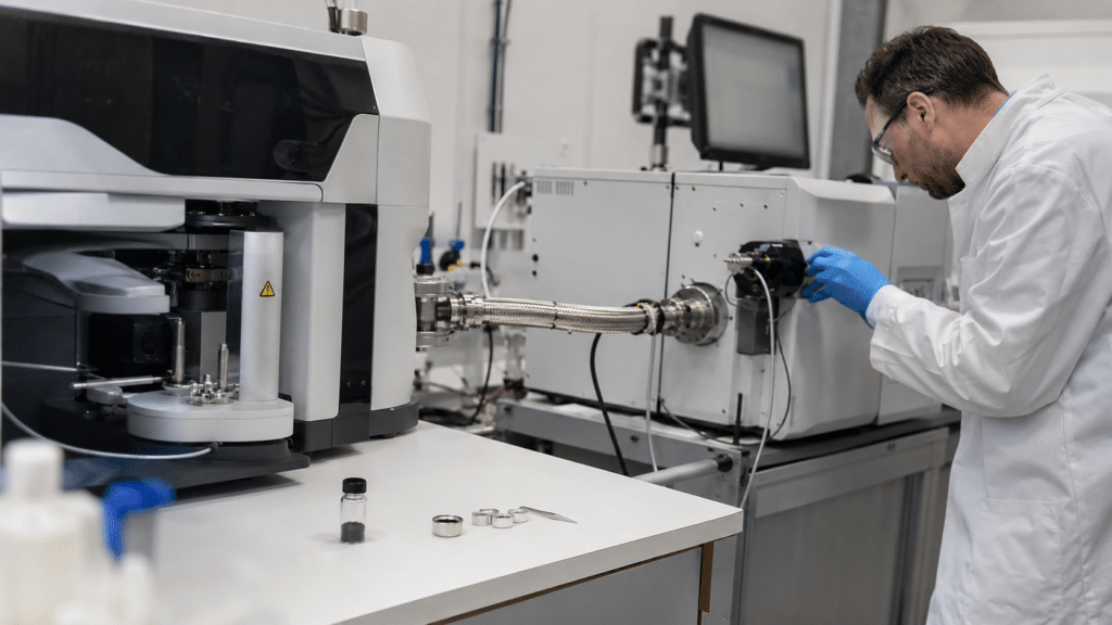 C60 TGA and DSC: How to Interpret Fullerene Thermal Analysis 13 C60 thermogravimetric analyzer coupled to an evolved-gas analysis instrument
