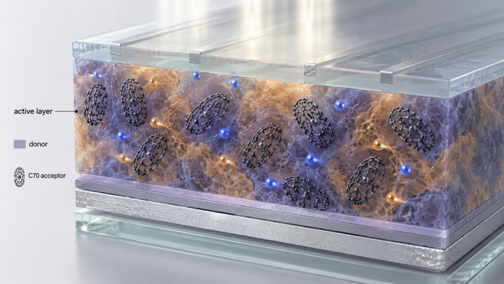 What Are the Uses of Fullerene C70? Essential Guide for OPV, Electronics, and Advanced Materials 12 Fullerene C70 acceptor material in organic photovoltaic research