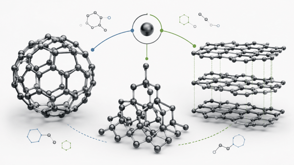 How Are Fullerenes Similar to Diamond and Graphite? 10 Fullerenes diamond and graphite as carbon allotropes