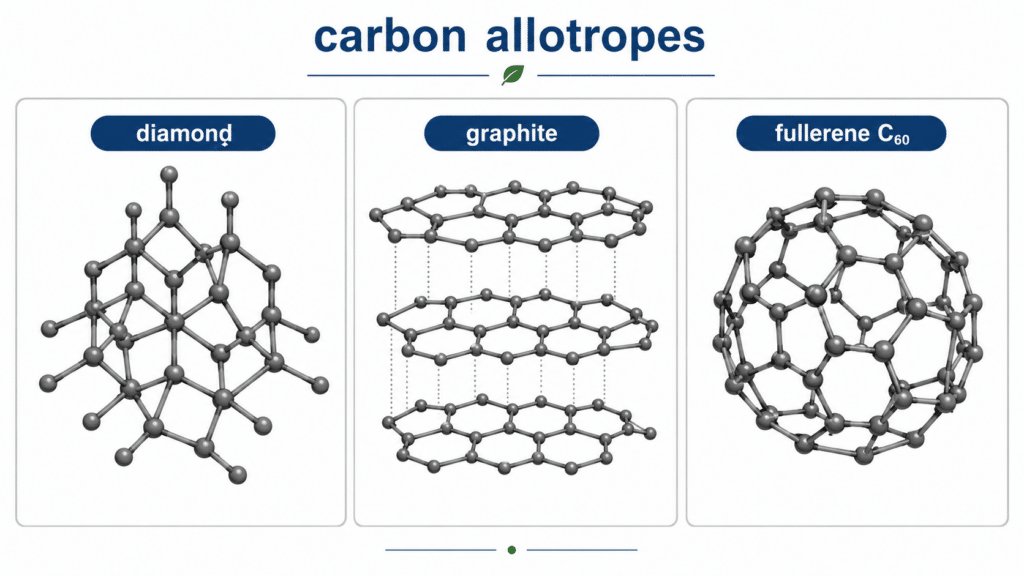 How Are Fullerenes Similar to Diamond and Graphite? 11 Covalent bonding similarities in diamond graphite and fullerene