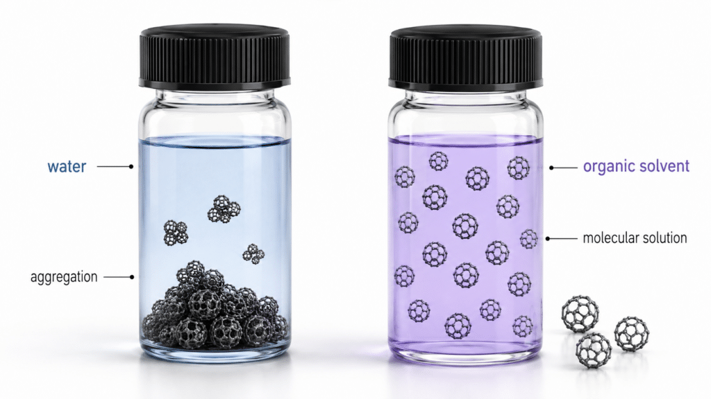 The Solubility of Pristine Fullerenes in Organic Solvents: C60, C70, and Practical Handling 11 chatgpt image 2026年7月7日 16 50 49