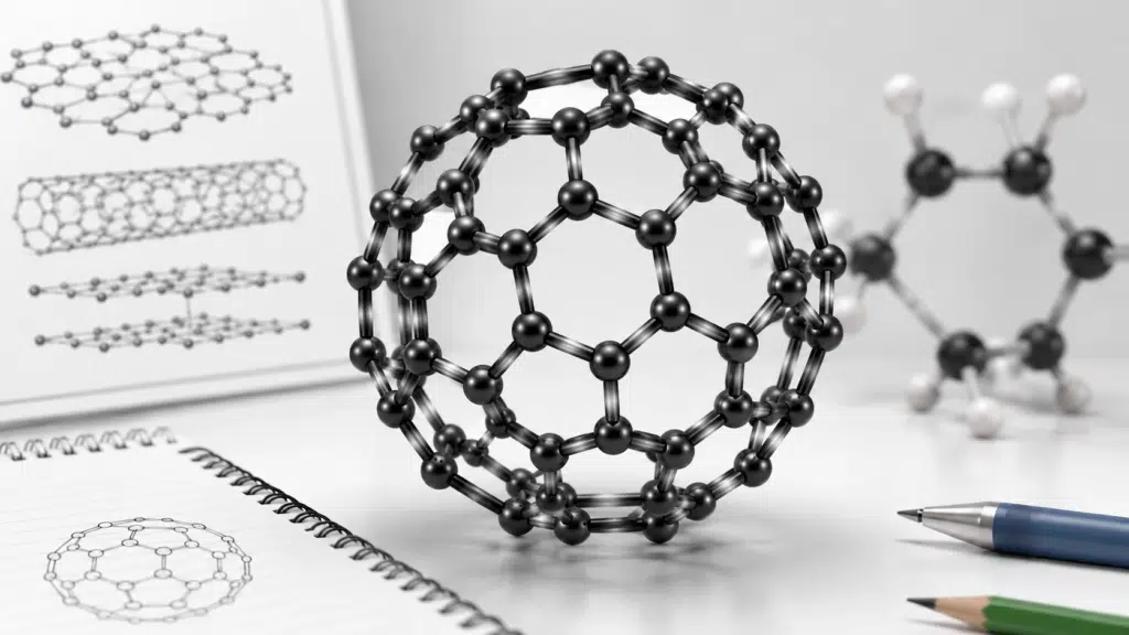Buckminsterfullerene GCSE C60 hollow carbon molecule