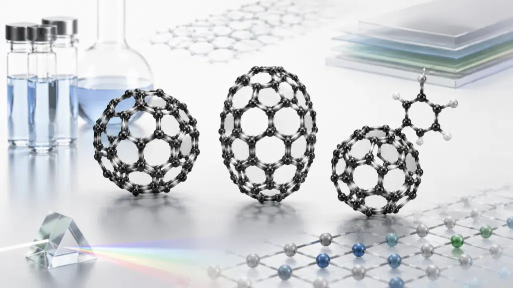 Fullerene properties including C60 C70 solubility and electronic behavior